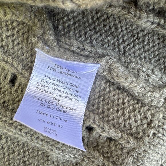 Talbots Women Green Cardigan Cable Sweater Size Small - Picture 4 of 8